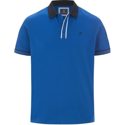 Jan Vanderstorm herren Poloshirt - 80/82 - koningsblauw - Plus Size