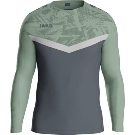 Jako Iconic Sweater Heren - Zachtgrijs / Mintgroen / Antra Light | Maat: S