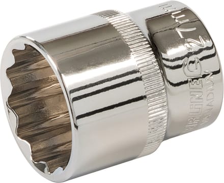 Silverline Metrische zeskantdop - 1/2 - 27 mm