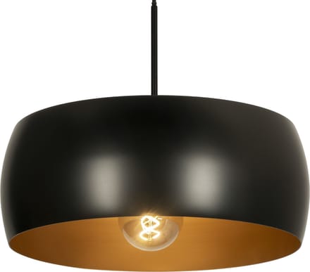 Lumidora Hanglamp 74702 - ZWEEDS - E27 - Zwart - Metaal - ⌀ 45 cm