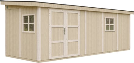 Timbela M941 - LP SmartSide Tuinhuis op houtbasis - 14,3 m² - 648x248xH231 cm - met vloer