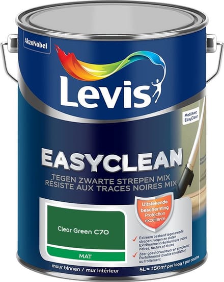 Levis - Easyclean Tegen Zwarte Strepen Mix - Clear Green C70 - Mengverf - 5 L