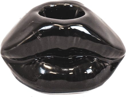 Housevitamin Lips Don't Lie Kandelaar - Zwart - 7x5,5x4cm Design Eyecatcher