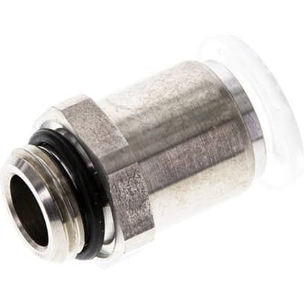 10mm x G1/4'' PA/RVS Insteekfitting Buitendraad EPDM