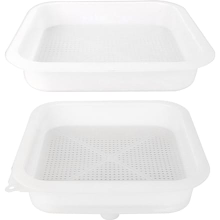 Dubbellaagse honingzeef van voedingskwaliteit, filterzeef, bijenhouderijapparatuur, gereedschap white