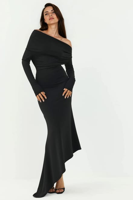 Elegante Bodycon Maxi Jurk met Boothals