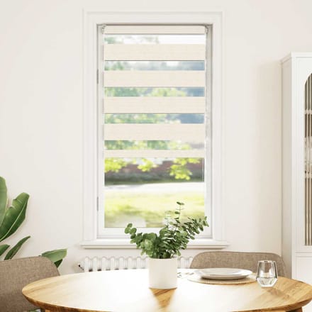 vidaXL - Zebra - rolgordijn - 55x100 - cm - stofbreedte - 50,9 - cm - marmerbeige