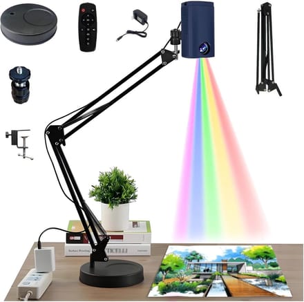 Draagbare Projector - Tekentafel Projector - Kunst Projecteren - 360 Graden Rotatie - 220x125cm Max - Blauw