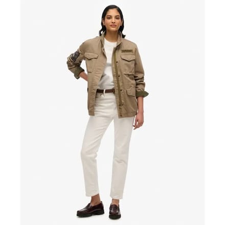Superdry - M65 Military jack met versieringen - Dames - Buitenjassen