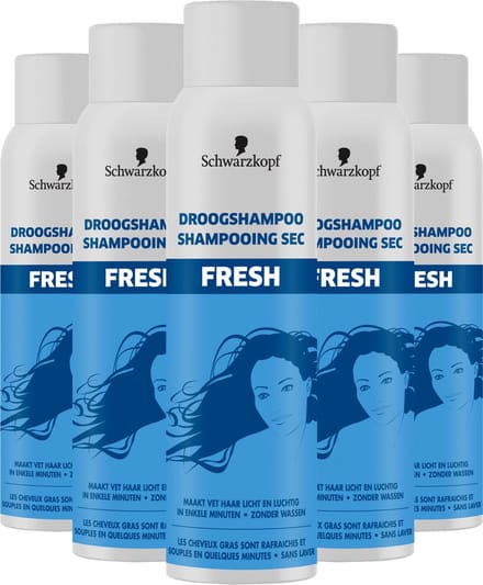 Schwarzkopf Droogshampoo Fresh 5x 150ml - Voordeelverpakking