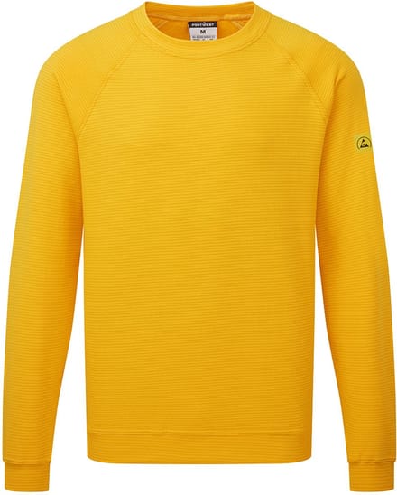 Portwest Anti-statisch ESD Sweatshirt AS24 - Diep geel - S