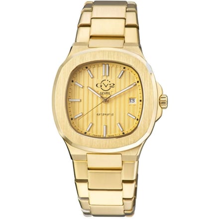 Gevril GV2 Potente Men's Swiss Automatic Gold Stainless Steel 18105