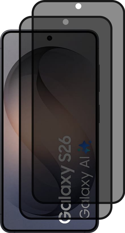 Samsung Galaxy S26 Privacy Screenprotector gehard glas tempered glass - 2 stuks
