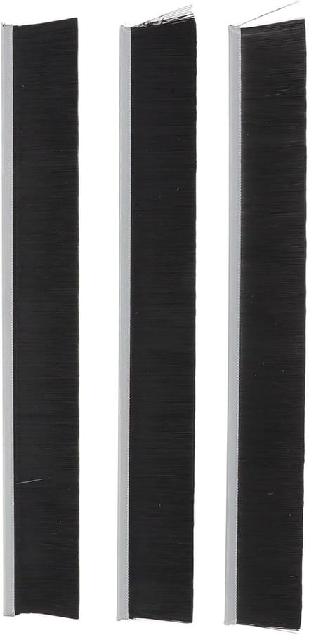 Brievenbus Borstelstrips - Nylon Afdichting - Post Netjes Houden - Efficiënte Stofverwijdering - 25 cm Lengte - Zwart