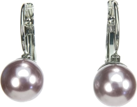 Behave - Paarse parel oorhangers - Zachte glans - Elegant dagelijks