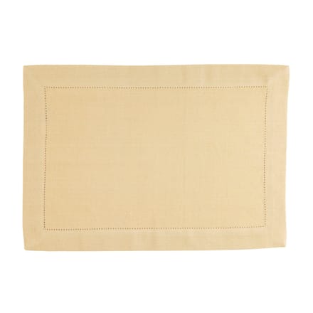 Placemat Indi pampas yellow 35 x 50 cm set of 4