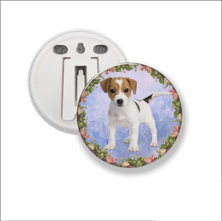 Button Met Clip - Hond