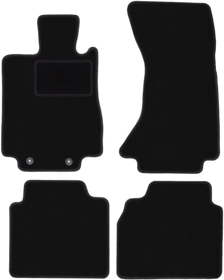 Zwarte veloursmatten voor: Mercedes S W220 4Matic lang (1998-2005)