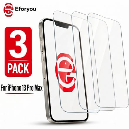 Geschikt voor iPhone 13 Pro Max - 3 stuks - Screenprotector Tempered Glass - Case Friendly - 9H Hardheid - Inclusief Schoonmaakkit
