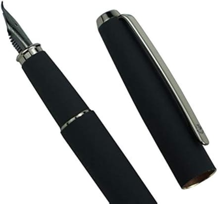 Dailygoods - Hongdian 517D Matte Black Vulpen met Gebogen Nib - Warrior Series