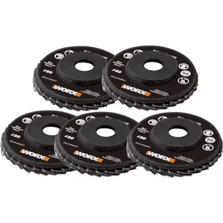 Worx Lamellenschijf Makerx - 50mm - Korrel 80 - 5 Stuks