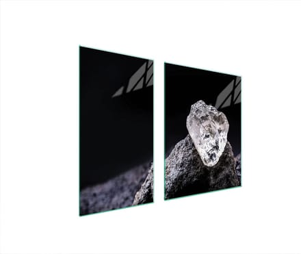 TMK ArtDeko - Beschermende Glazen Plaat - 90x52 cm - Steen