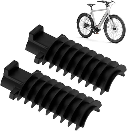 Fiets batterijhouder - Zadelpen houder - Elektrisch schakelen - Antislip ontwerp - 21-29 mm - Zwart