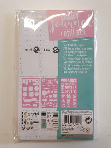 Craft Sensations - Navul set Dagboek