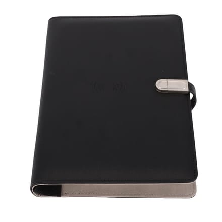 Dailygoods - A5 Lederen Dagboek Notitieboek met Powerbank