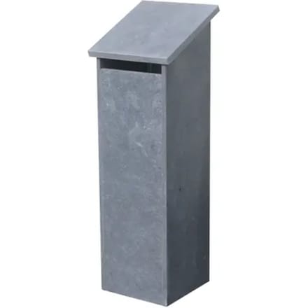 Staande Brievenbus Marbella - Natuursteen - Blauwe Hardsteen - 36x115x25cm