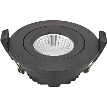 Sigor LED plafondinbouwspot Diled, Ø 8,5 cm 6 W Dime LED zwart