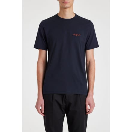 Paul Smith Mens Shadow Logo Emb Tshirt Very Dark Navy Taglia: M | Magliette basic Outlet | Uomo | Blu