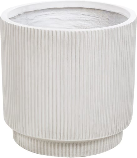 DARIA - Bloempot - Gebroken wit - 37 cm - Kleivezels