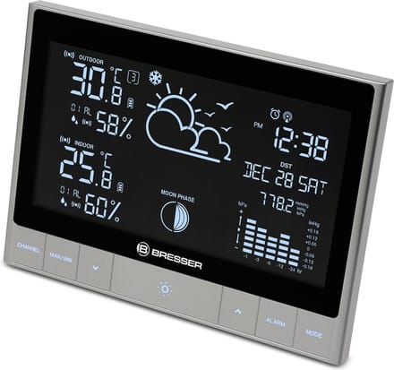 Bresser Weerstation - Groot LCD-display - Voor Binnen en Buiten
