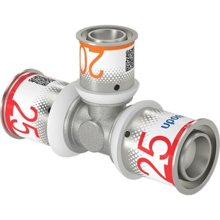 Uponor s-press plus tee verloopstuk 25 x 20 x 25 mm