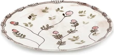 Serax Marni Midnight Flowers Mirtillo Nude plat bord D28cm roze / groen