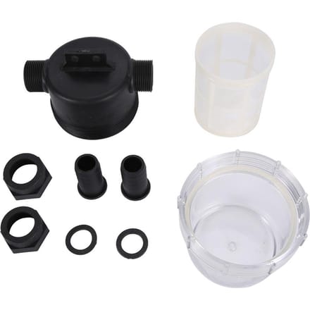 Filtre à mailles en ligne transparent pour pompe à eau, irrigation à haut débit white