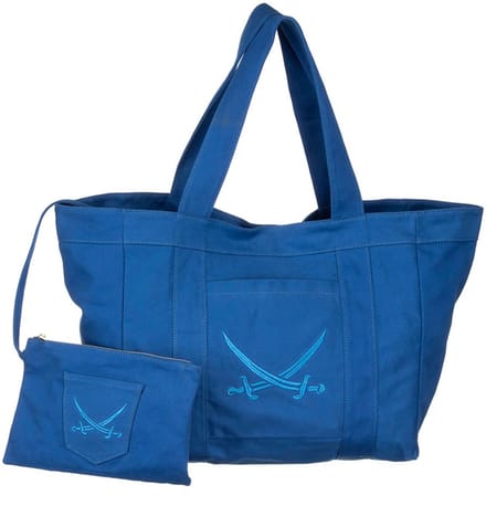 Sansibar Schoudertas Shopper Beach Bag Royal Blue Blauw
