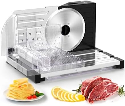 Elektrische Snijmachine voor Keuken - Instelbare Snijdikte en Inklapbaar