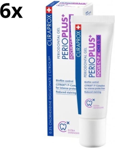 Curaprox Perio Plus Focus Tandgel - 6 x 10 ml - Voordeelverpakking