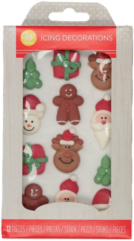 Wilton Royal Icing - Kerstmis - 12 Stuks - Taarttopper