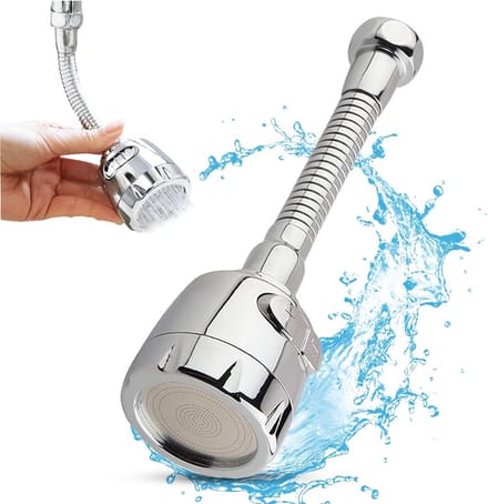 Waterkraan Sproeier Kopverlenging - Waterbesparend - 1 stuk - ABS