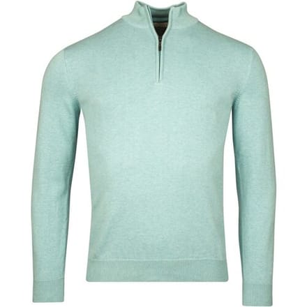 Baileys Trui Half Zip Single Knit Near Uni Color Aqua / male