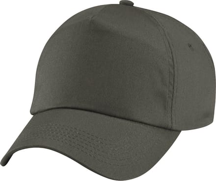 Beechfield Unisex Plain Original 5 Panel Baseball Cap (Pakket van 2) (Olijf)