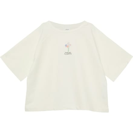 s.Oliver - female - Licht Felpa oversized T-shirt met print op voor- en achterkant