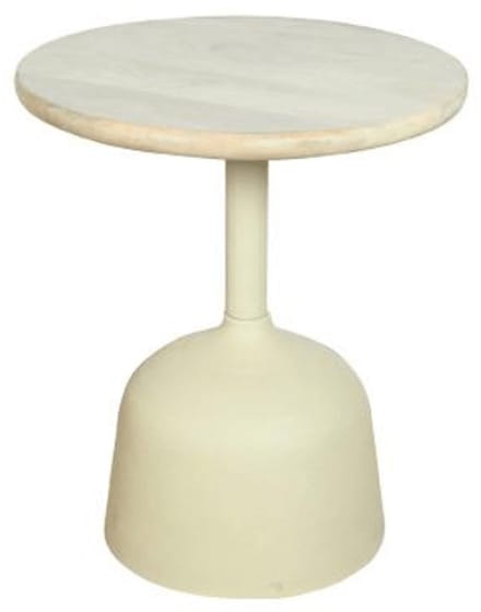 Tower Living Bijzettafel Elba Gebroken Wit Rond 40 Sm