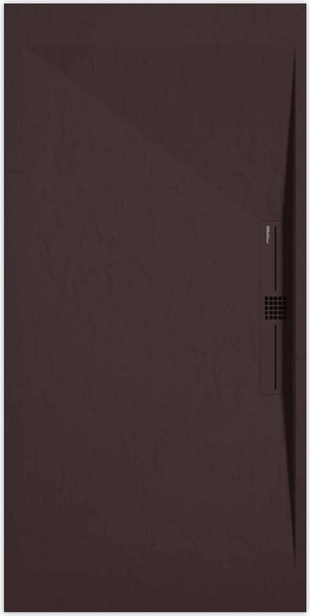 Sanifun douchebak Stone Side Chocolate Slate 1100 x 700 P