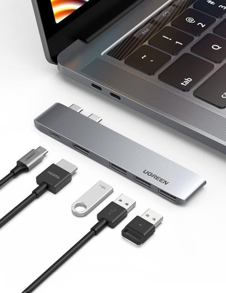Ugreen MacBook Dock - HUB - Splitter - HDMI - 3 x USB3.0 - Thunderbolt - USB-C