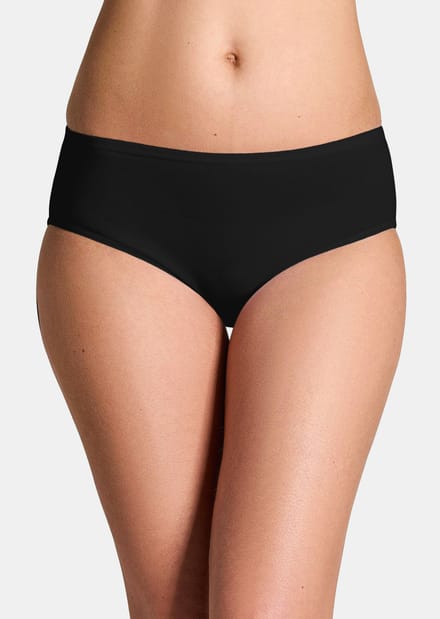 Heupslip in een set van 4 - zwart - Gr. 44 van Goldner Fashion