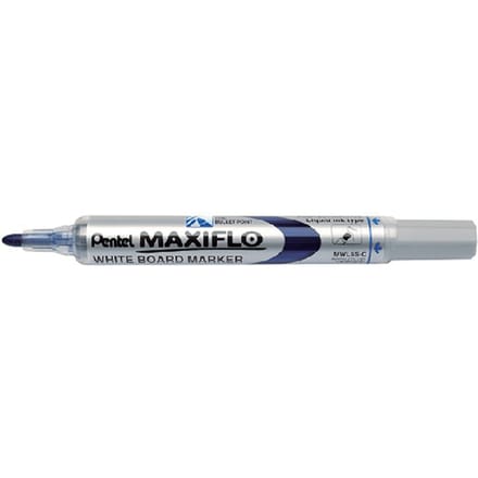 Whiteboardmarker Pentel MWL5S Maxiflo rond 1mm blauw